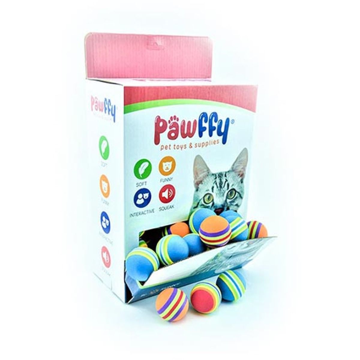 Bolas de azúcar interactivas para gatos Viclase caramelos de Lherba de gato paquete de 4 pelotas energéticas de gel de nutrición sólida 